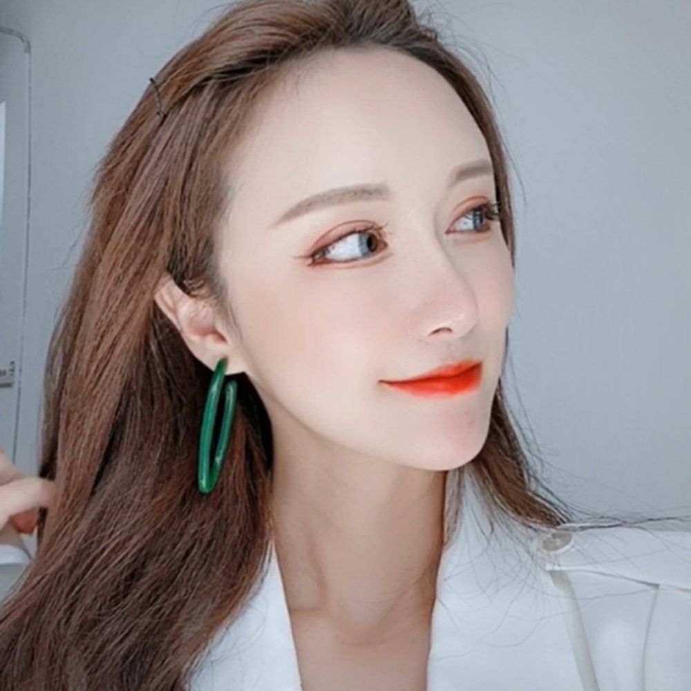 Acetate Resin Earrings 